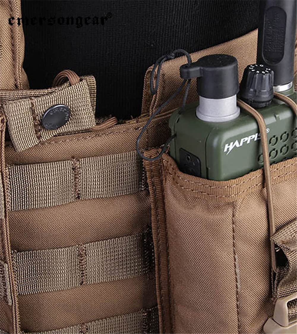 EmersonGear LBT6094A Tactical Vest for Airsoft & Paintball - MOLLE Compatible with Radio Pouch, Triple Magazine Pouch & Utility Dump Pouch | Perfect for Military Simulation, Outdoor Training & Tactical Games