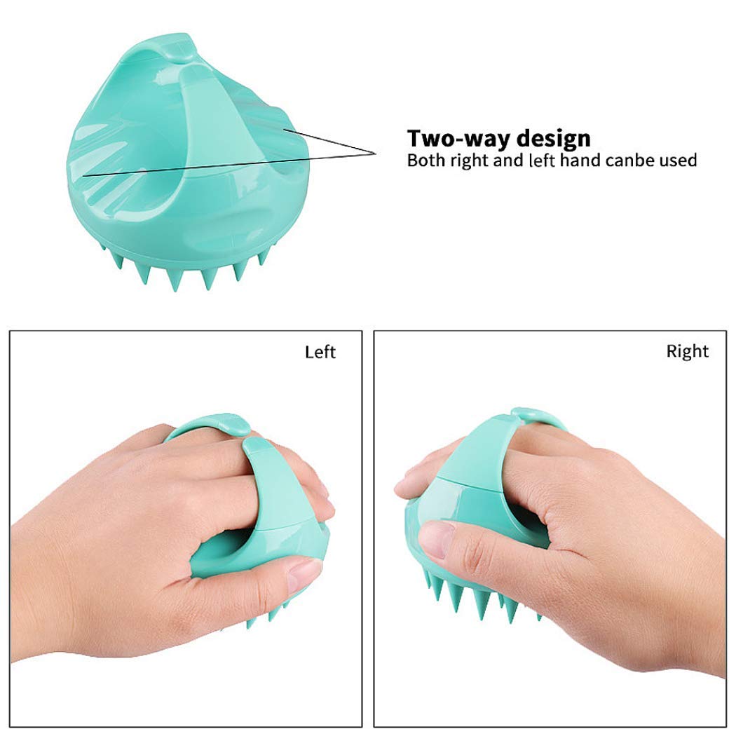 Handheld Silicone Body Massage Brush - Cellulite Remover & Fascia Release Tool for Shower, Bath, Hair & Scalp Care - Pink Exfoliating Brush for Skin & Head Cleansing (Perfect for Spa Days & Self-Care Routines)