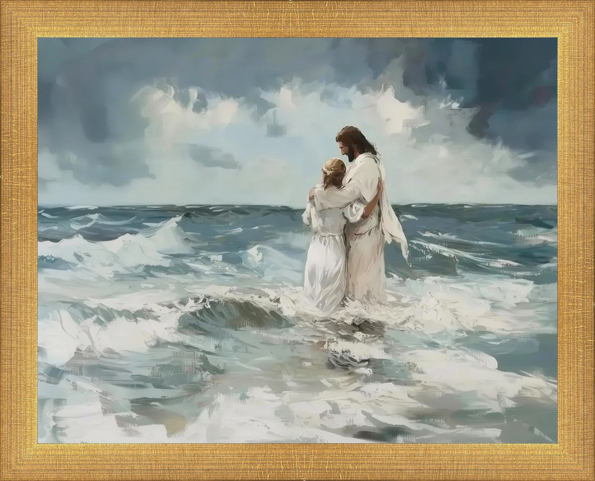 Be Still By Gabriel Heaton - Inspirational Christian Wall Art for Home & Office Decor - Perfect for Living Room, Bedroom, or Gift