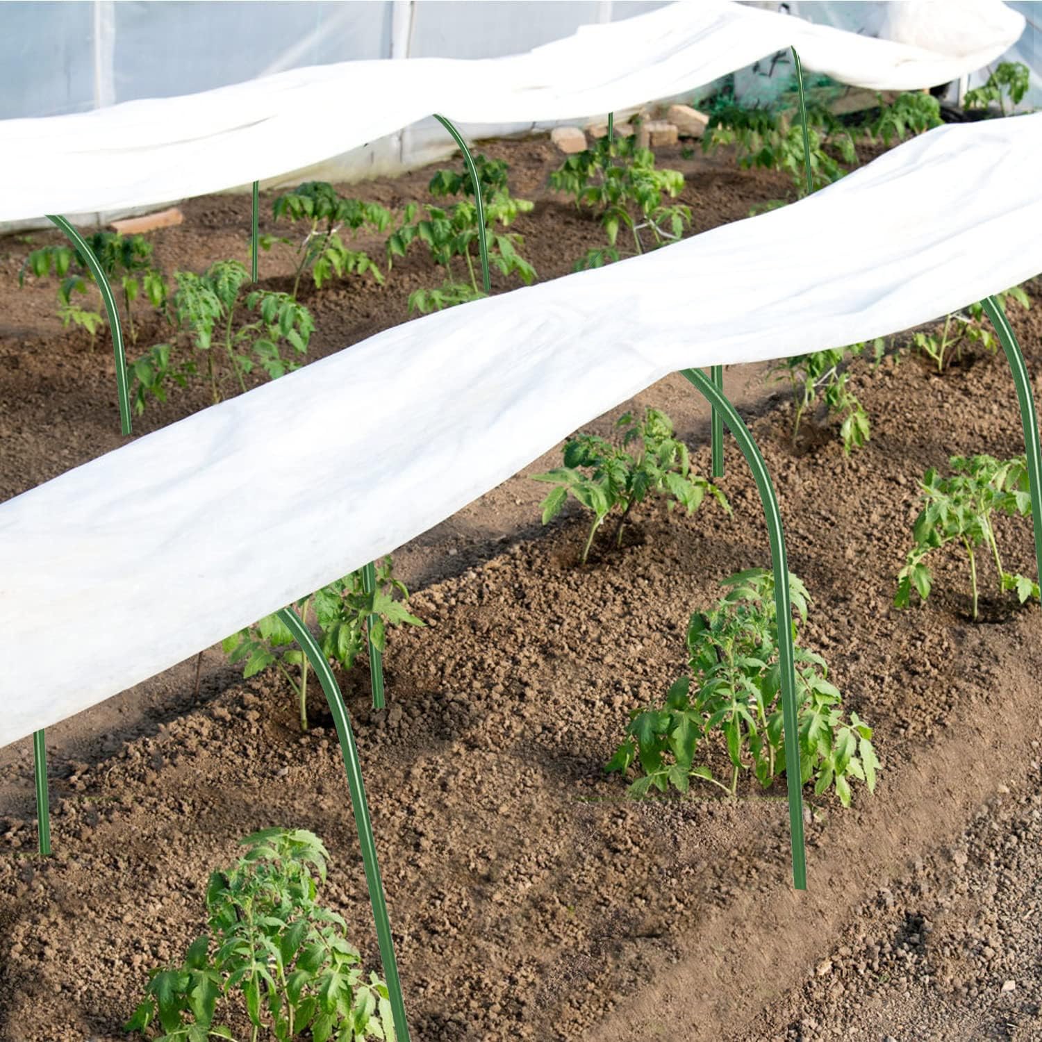 Mini Greenhouse Tunnel Kit for Outdoor Gardening - Portable Small Greenhouse with Hoops for Plants, Vegetables & Herbs - Perfect for Backyard, Patio & Balcony Gardening