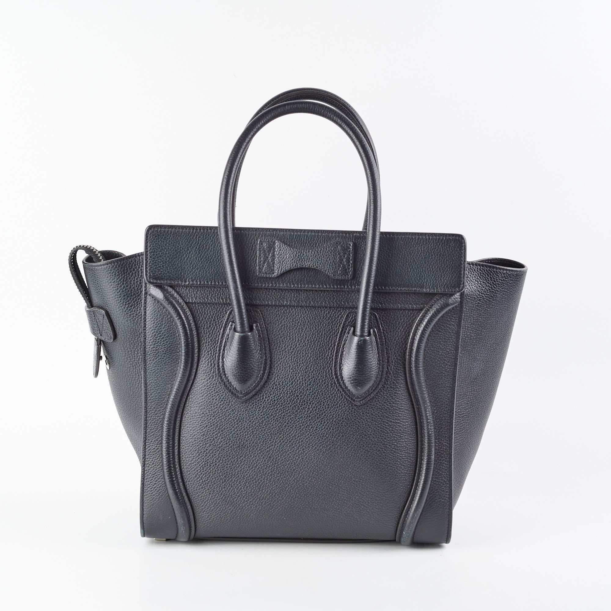 Celine Micro Luggage Black Leather Crossbody Bag - Stylish & Compact Handbag for Women, Perfect for Work, Travel & Everyday Use
