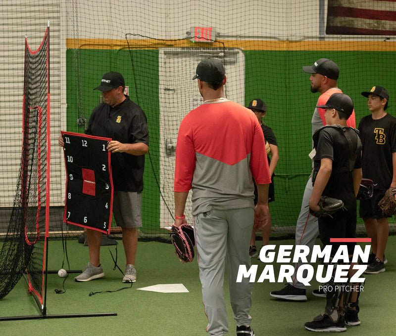 PowerNet Numbered Pitching Pad - Baseball & Softball Training Aid for Pitchers - Perfect for Practice, Drills & Fielding Exercises (Indoor/Outdoor Use)