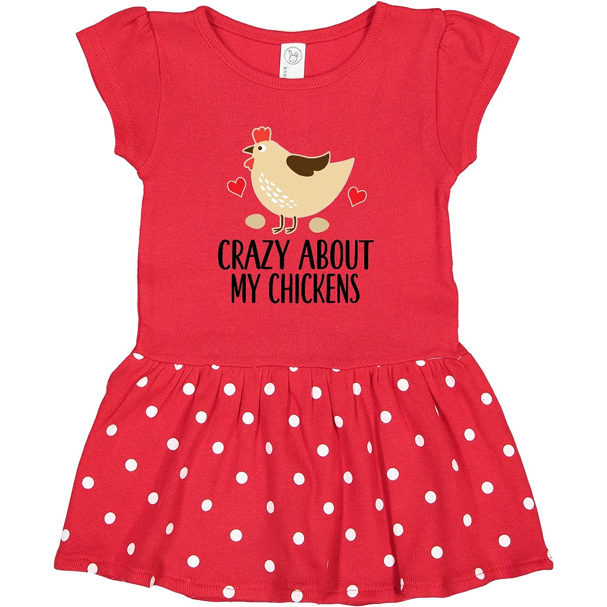 Inktastic Adorable Chicken Farming Print Toddler Dress - Perfect for Farm-Themed Parties, Playdates & Outdoor Adventures