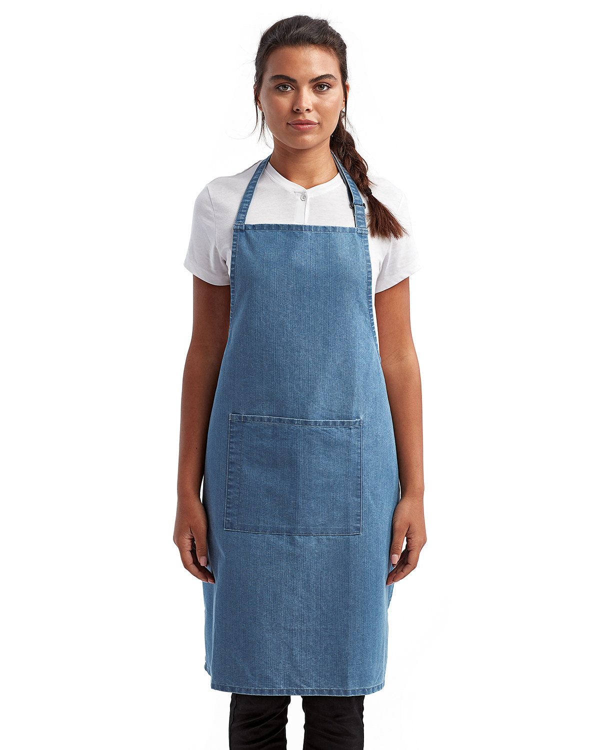 Reprime RP154 Unisex 'Colours' Recycled Bib Apron with Pocket - Eco-Friendly Kitchen Apron for Cooking, Baking & Grilling - Durable Work Apron for Chefs, Artists & DIY Enthusiasts
