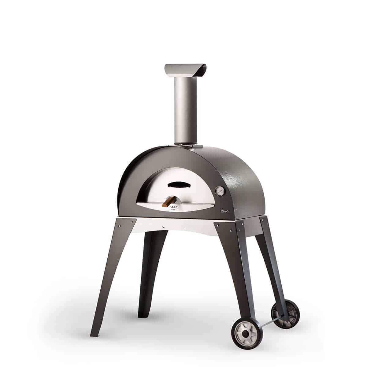 Alfa Pizza Oven CIAO Yellow - Outdoor Wood Fired Pizza Maker for Backyard, Garden & Camping | Authentic Italian Pizza Baking