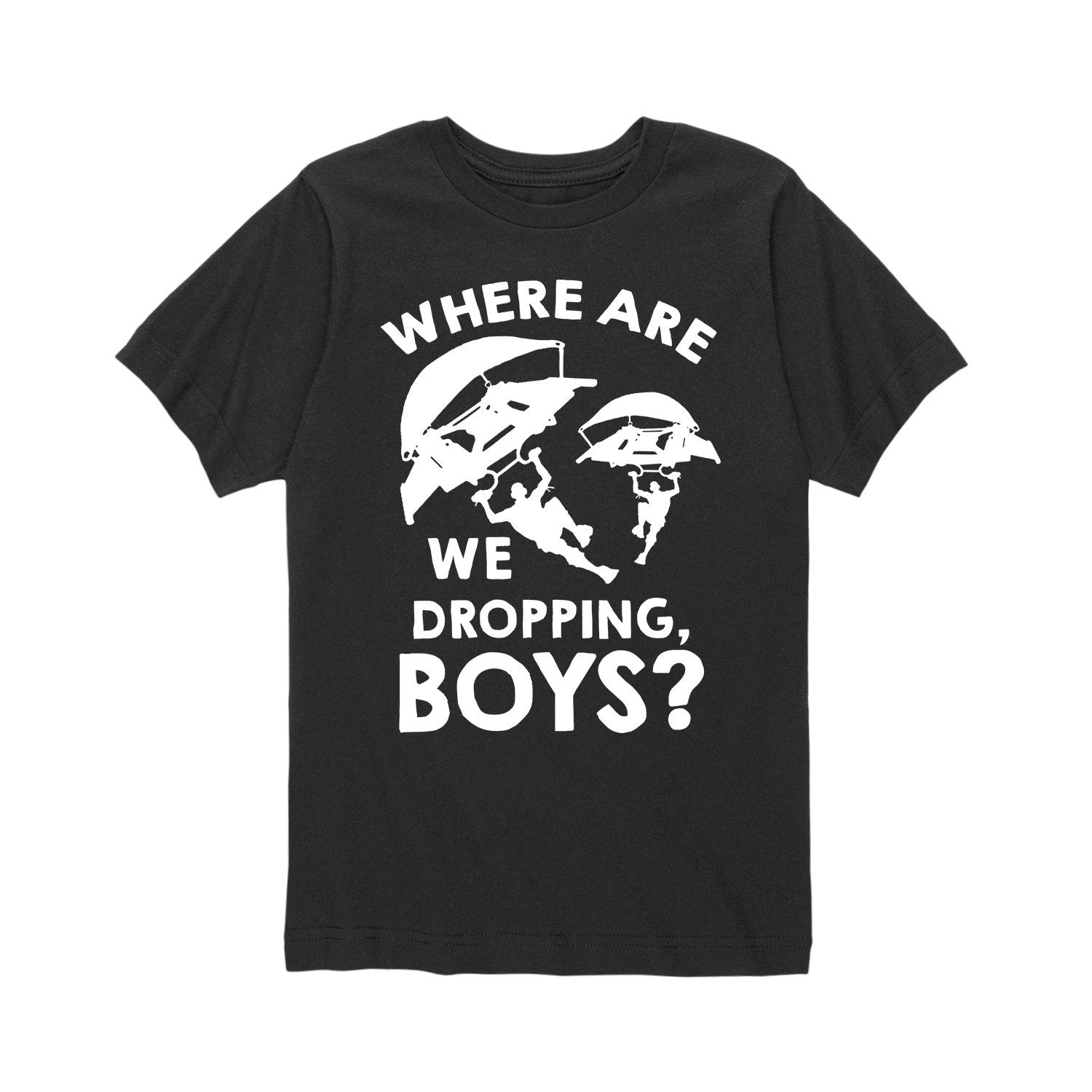 Gaming Graphic T-Shirt for Boys - Cool 'Where We Dropping' Gamer Tee - Youth Short Sleeve Casual Shirt - Perfect for Esports, Gaming Tournaments & Everyday Wear