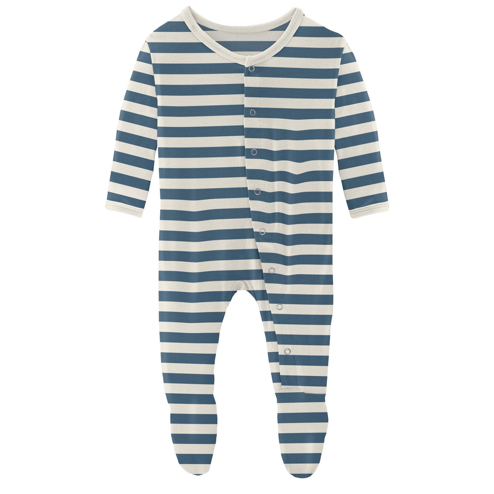 KicKee Pants Print Footie with Snaps - Soft One-Piece Baby Romper | Newborn & Infant Sleepwear, Playtime Outfit | Perfect for Daycare, Home & Photo Shoots
