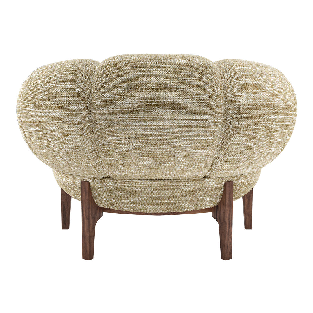 Comfortable Croissant Lounge Chair for Living Room - Modern Accent Chair with Soft Cushion for Relaxing, Reading & Napping