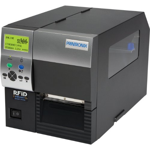 Printronix SL4M Direct Thermal & Thermal Transfer Desktop Printer - Monochrome RFID Label Printer for Retail, Warehouse & Shipping Labels - Small Business Barcode Printing Solution