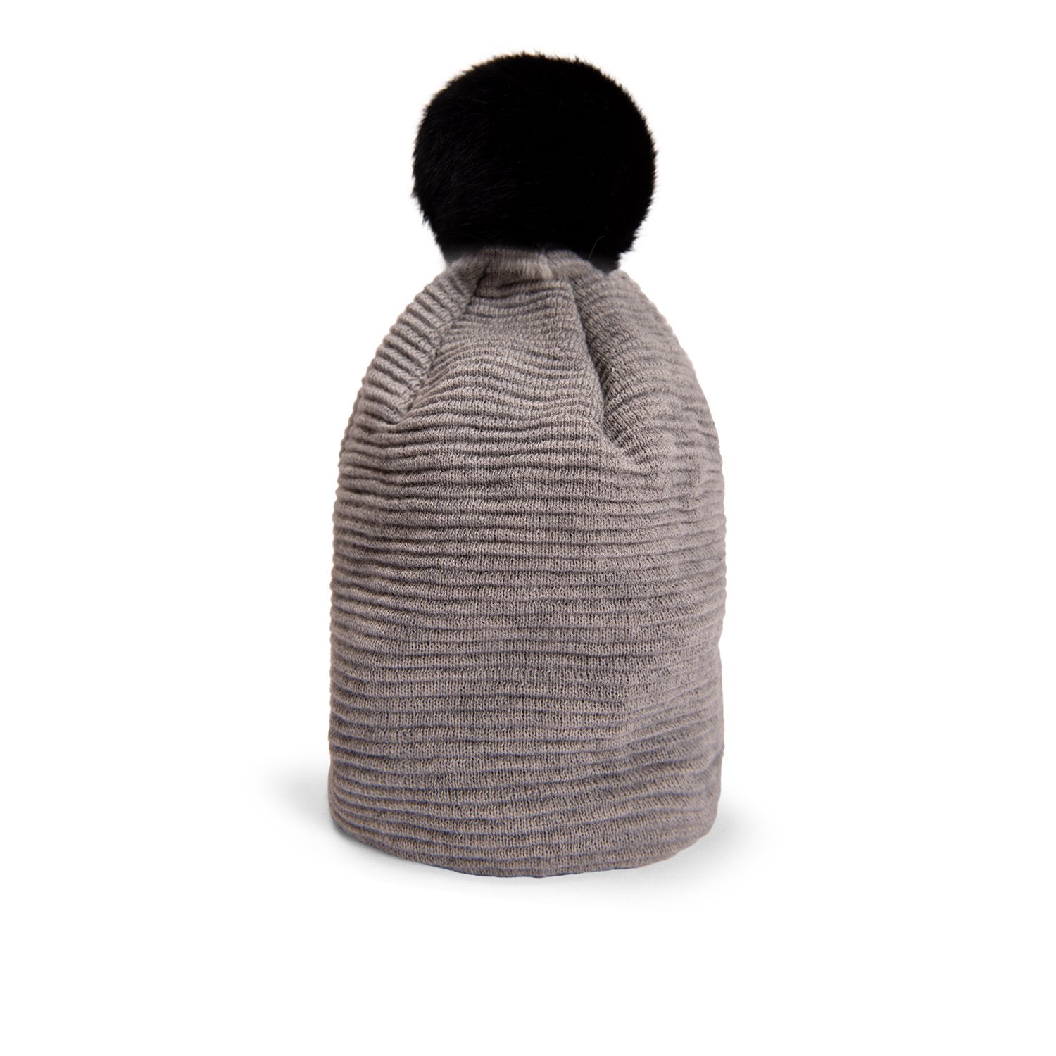 Loren Beanie Winter Hat for Men & Women - Soft Knit Grey & Black Skull Cap - Perfect for Cold Weather, Outdoor Activities & Casual Wear