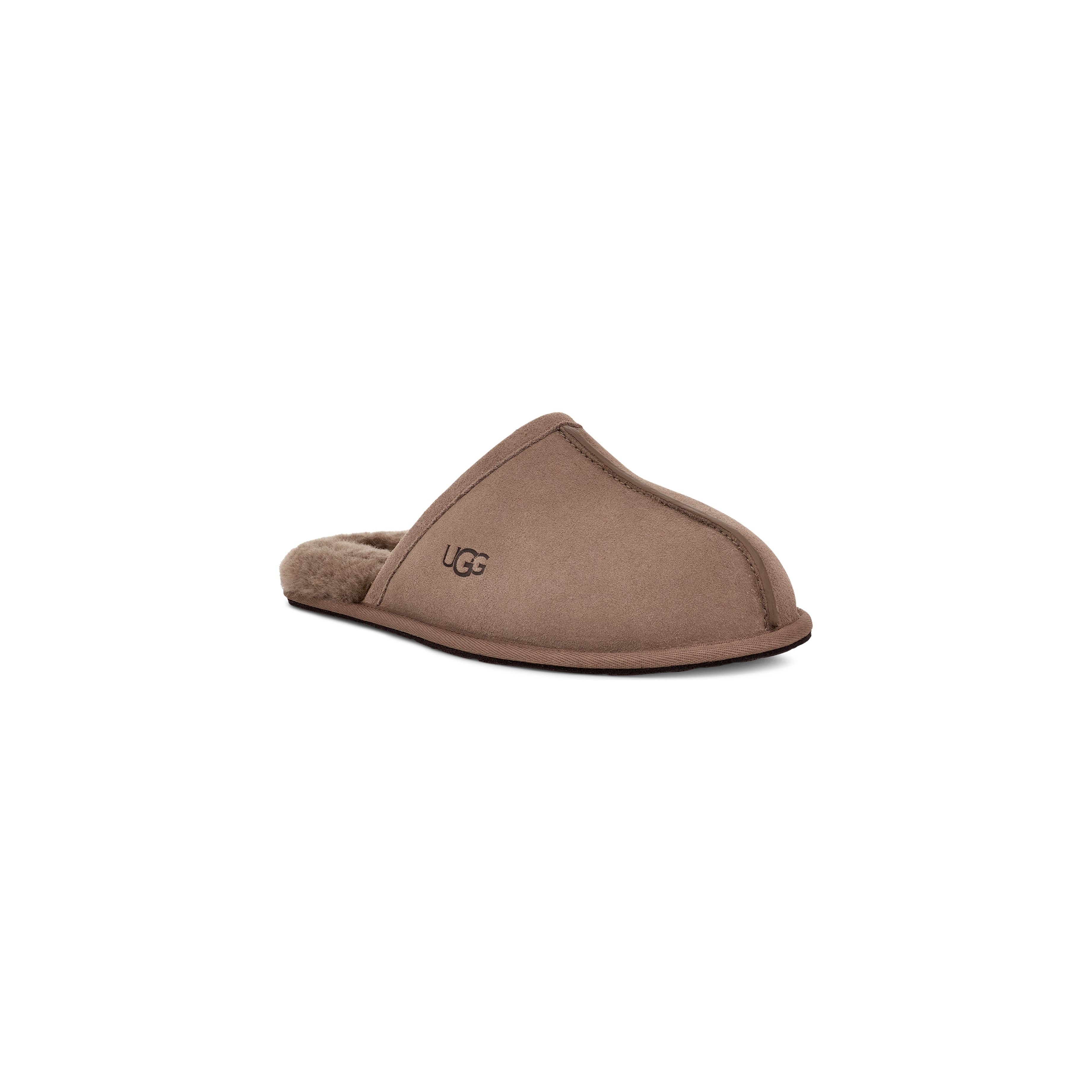 UGG Men's Scuff Slippers - Soft Indoor/Outdoor House Shoes for Men, Comfortable Caribou Brown Slippers for Winter & Home Use