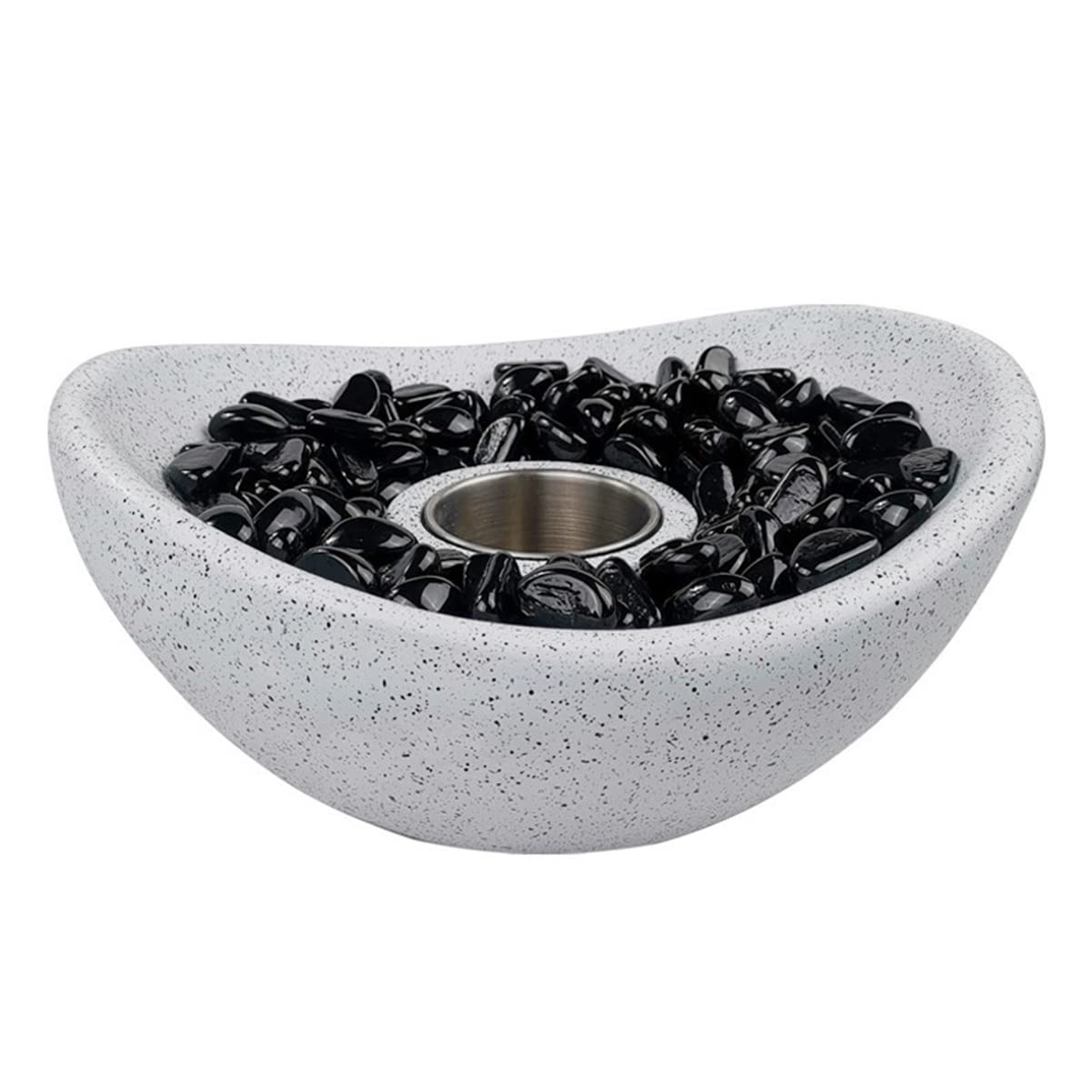 RETENA Tabletop Fire Pit - Indoor/Outdoor Concrete Fire Bowl for Patio, Balcony & Pool