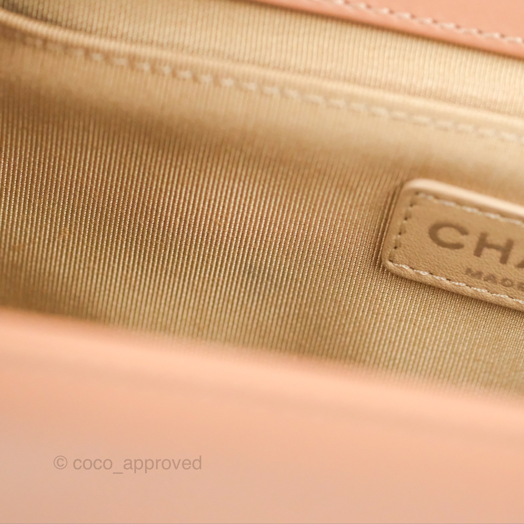 Chanel Chevron & Quilted Medium Boy Bag in Beige Calfskin with Gun Metal Hardware - Luxury Crossbody Bag for Women, Perfect for Date Night & Evening Events