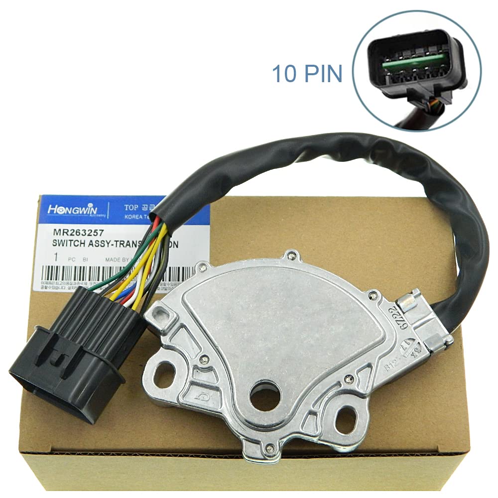MR263257 8604A015 Neutral Safety Switch A/T Case Inhibitor Switch Compatible with Mitsubishi Pajero V73 V75 V77 1998-2006 - Automatic Transmission Shift Lock Replacement Part for Smooth Gear Shifting & Enhanced Vehicle Safety