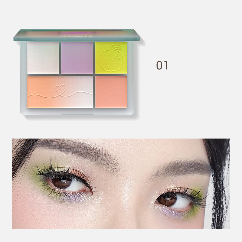 Shedella Dreamy 5-Color Eyeshadow Palette - Long Lasting, Highly Pigmented Makeup for Day & Night Looks | Perfect for Parties, Weddings & Everyday Wear