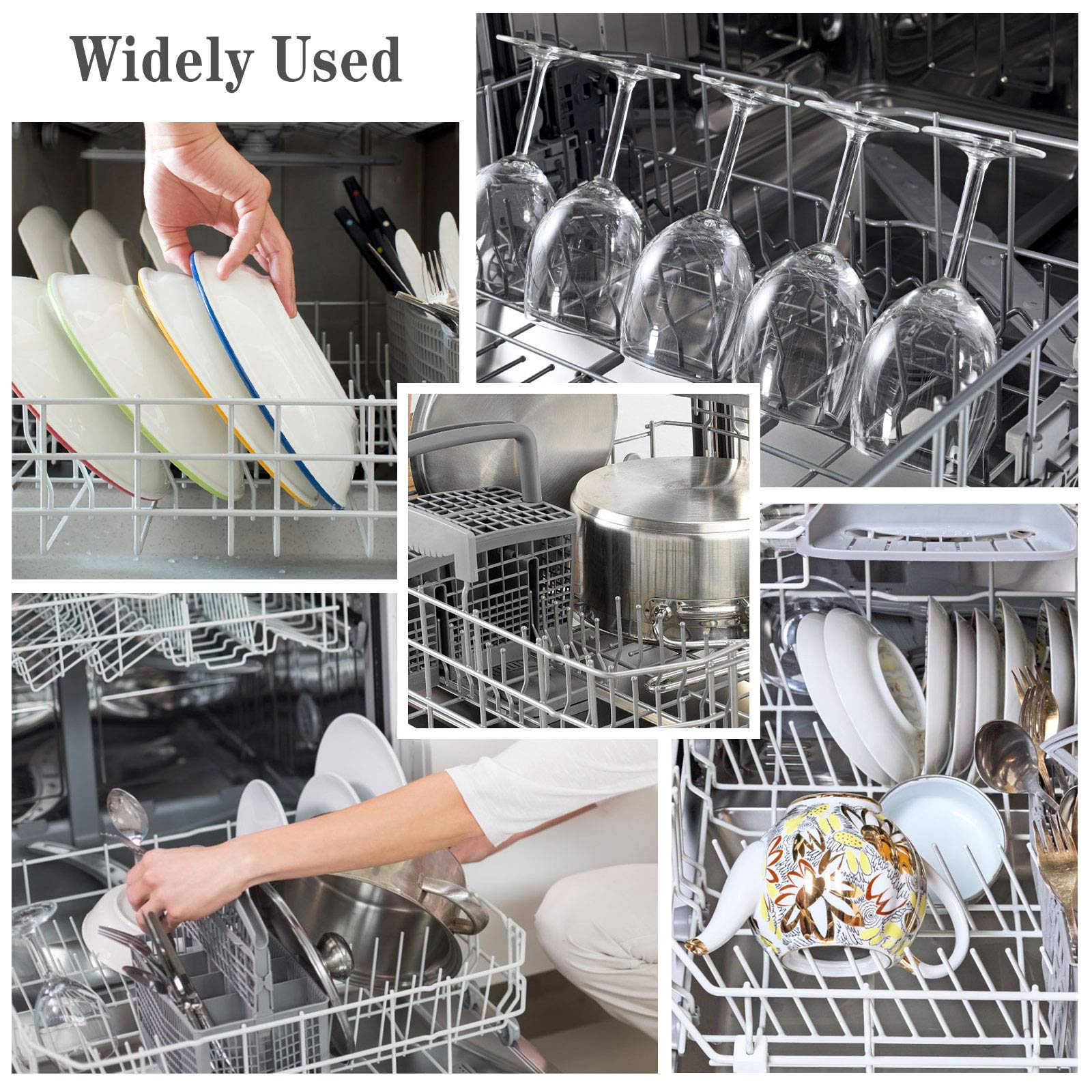 200 Pcs Universal Dishwasher Rack Prong Caps - Dishwasher Rack Protective Tip Covers - Tine Cover Caps for Bosch, Whirlpool, Maytag - Prevent Rust & Scratches on Dishes - Perfect for Kitchen, Restaurant, RV Use