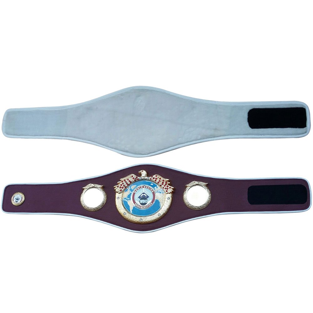 WBO Boxing Replica Championship Belt - Premium Quality Leather with Metal Plates for Adults | Boxing Awards, Costume Parties & Sports Decor