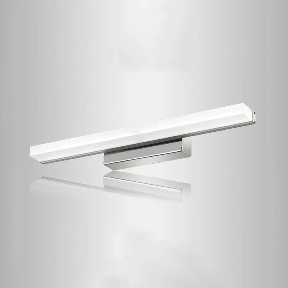 Premium Silver Steel LED Bathroom Mirror Lights - Dimmable Vanity Mirror Lighting for Makeup & Shaving - Ideal for Modern Bathrooms & Dressing Rooms