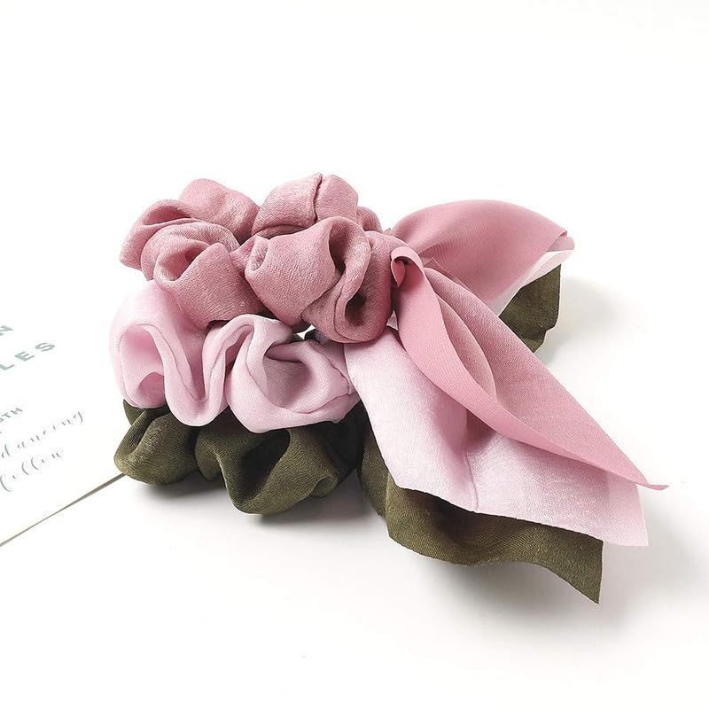 CHRONEX 6PCS Georget Butterfly Stone Hair Bands - Soft Thick Hair Ties & Ponytail Holders for Women & Girls - Hair Accessories Set with Scrunchies, Clips & Claws - Perfect for School, Work & Party Hairstyles