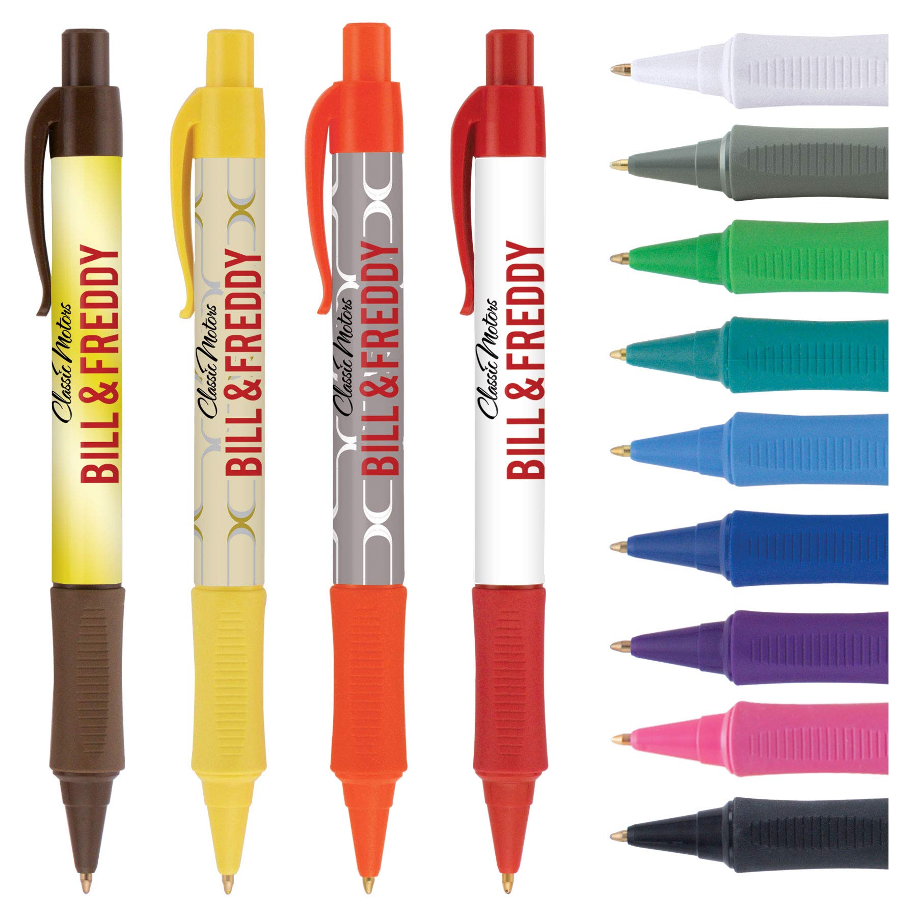 Custom Printed Pens - Vision Brights+ Full Color Digital Wrap - Personalized Logo Pens - Bulk 250pcs at $1.05 Each - Perfect for Corporate Gifts, Trade Shows & Promotional Events