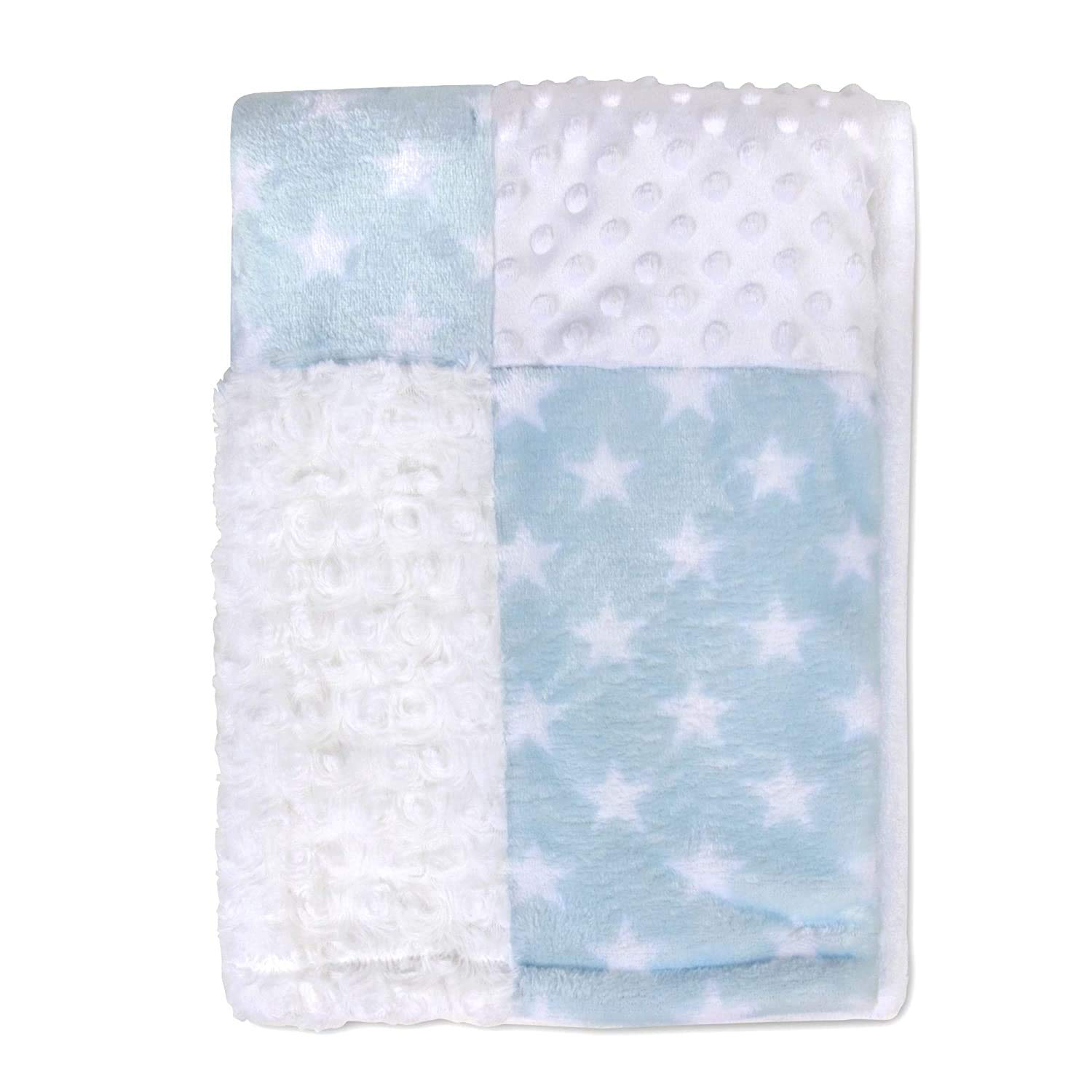 Blue Bear Baby Blanket & Stuffed Animal Set - Soft Lovey for Boys & Girls - Nursery & Travel Comfort