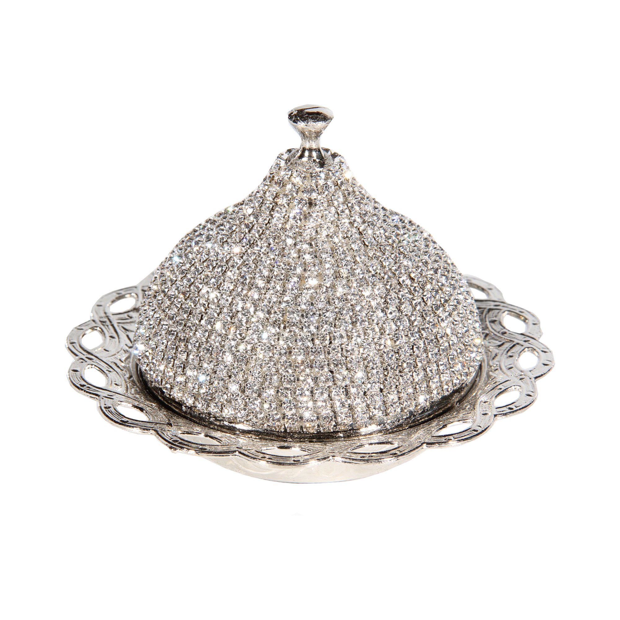 27-Piece Turkish Coffee Cup Set with Saucers & Holders - Elegant Silver Decorated Design for Home, Cafe & Gift Giving