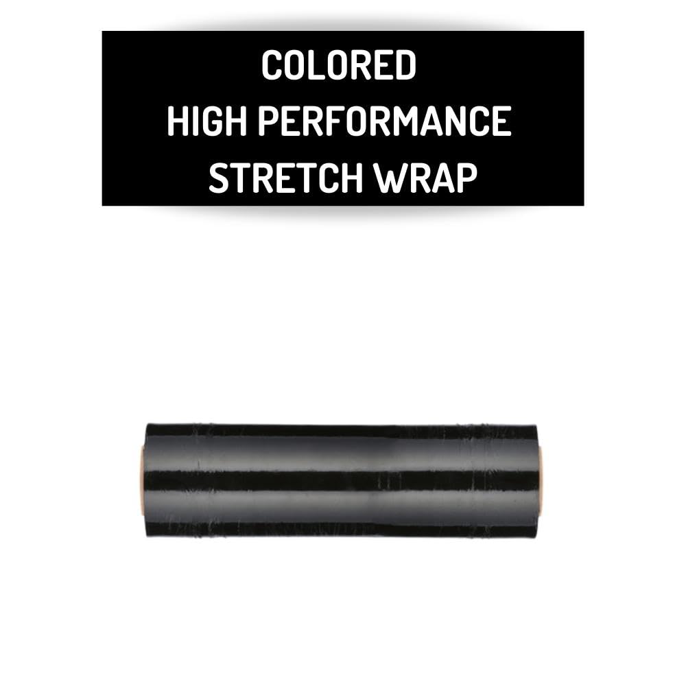 PSBM Black Dark Stretch Wrap - 8 Pack, 18