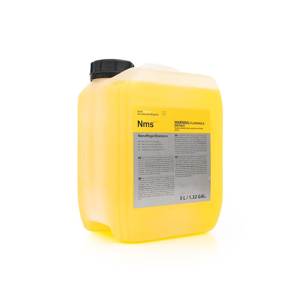 Koch-Chemie NanoMagic Car Shampoo - 5L Gloss Enhancing & Water Repellent Auto Wash with Built-In Sealant | Perfect for Detailing, Ceramic Coated & Luxury Vehicles