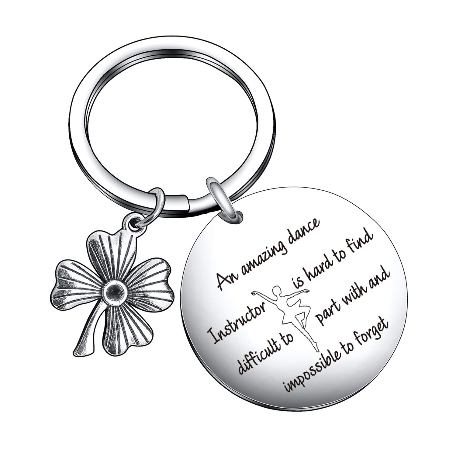Dance Instructor Keychain - Unique Dance Teacher Gift, Dancer Appreciation Keyring for Birthday, Christmas, or Graduation - Perfect for Teachers, Friends, and Dance Enthusiasts