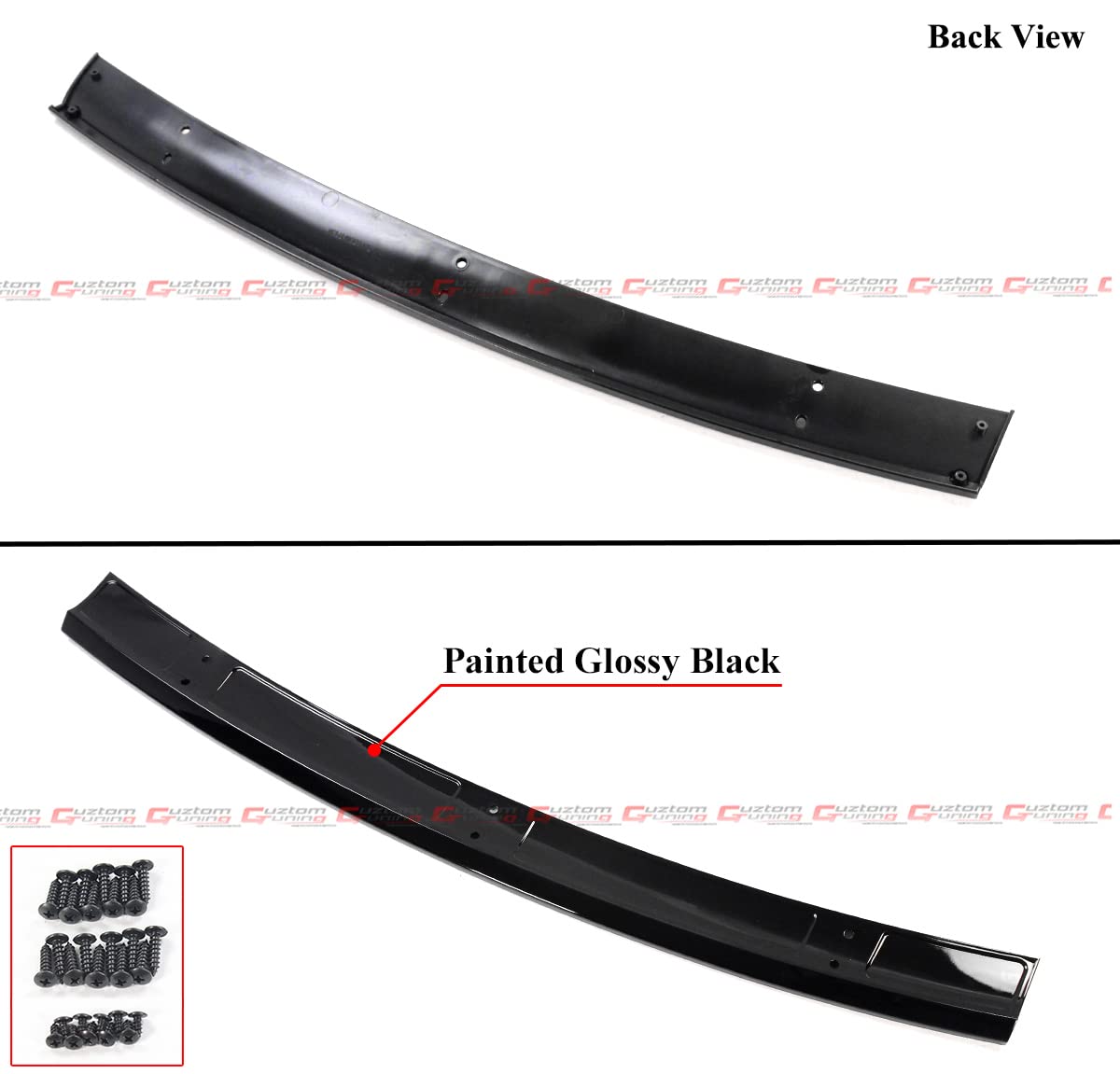2017-2022 Tesla Model 3 Gloss Black Front Bumper Lip Spoiler Kit - 4PC Performance Style Winglet Splitter for Enhanced Aerodynamics & Sporty Look | Perfect for Car Enthusiasts & Street Racing