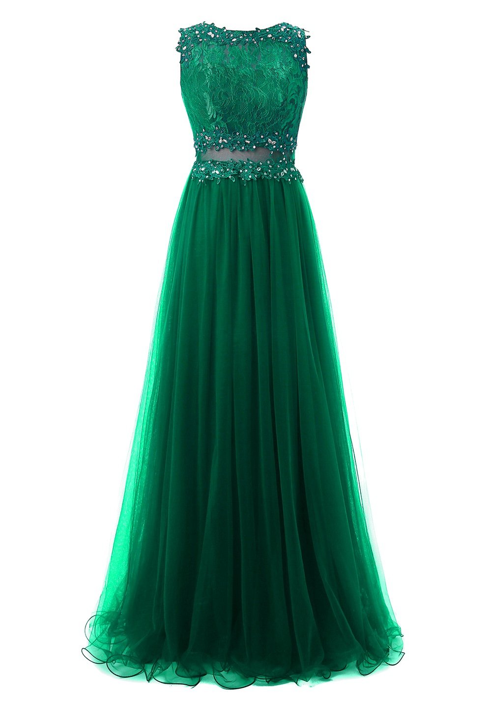 Elegant Tulle Appliqued Prom Dresses for Women - Long Formal Evening Gowns for Homecoming, Wedding & Special Occasions