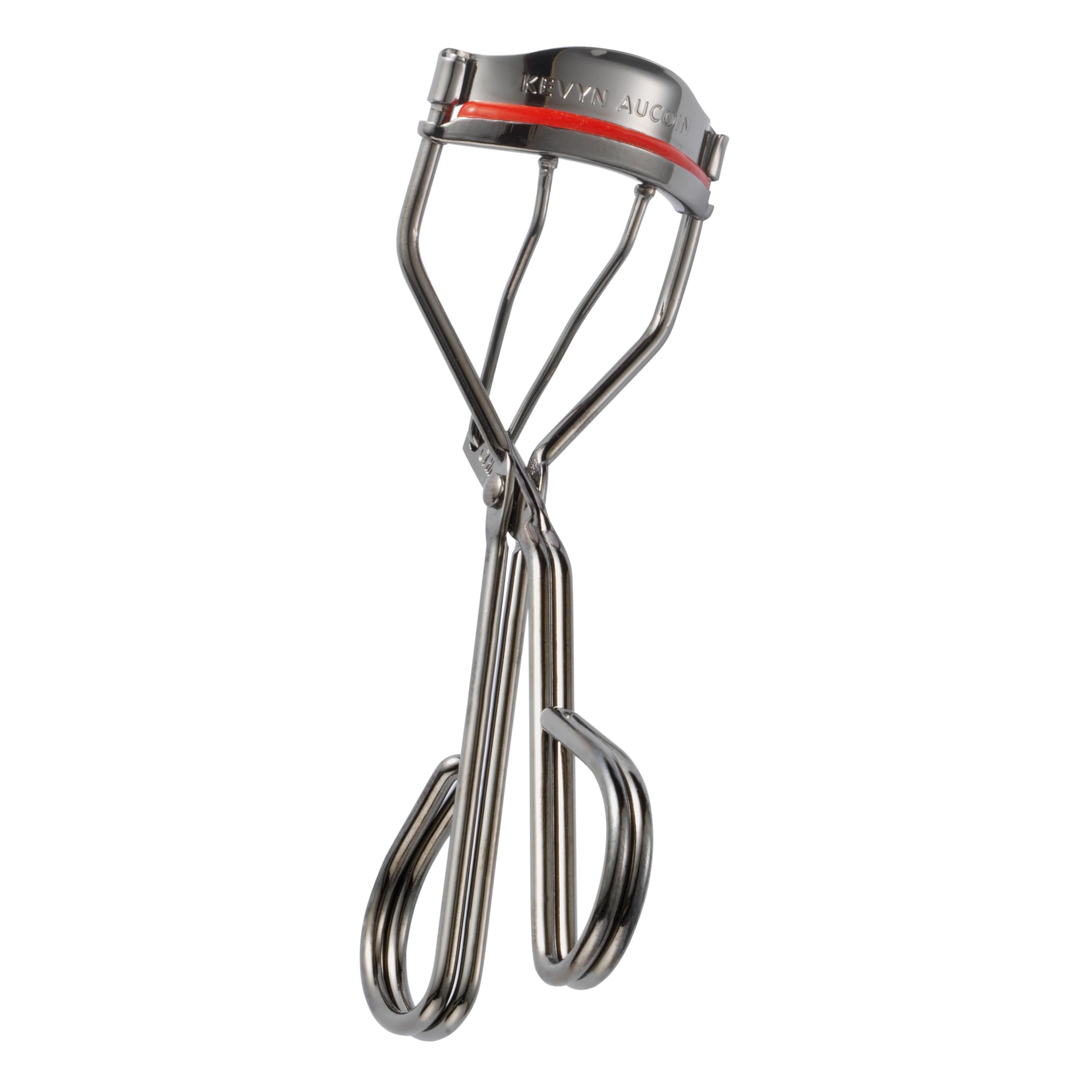 Kevyn Aucoin Professional Eyelash Curler - Heavy Duty Stainless Steel Lash Curler for All Eye Types with Replacement Pad - Long Lasting Curl Effect for Mascara & Makeup - Perfect for Daily Use, Special Occasions & Professional Makeup Artists
