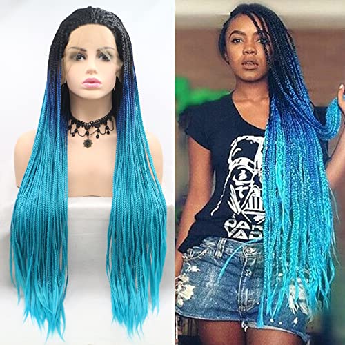 Ombre blue black