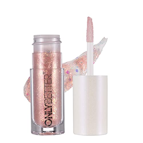 ONLYBETTER Liquid Glitter Eyeshadow - Long Lasting Shimmery Makeup for Parties, Halloween & Special Occasions