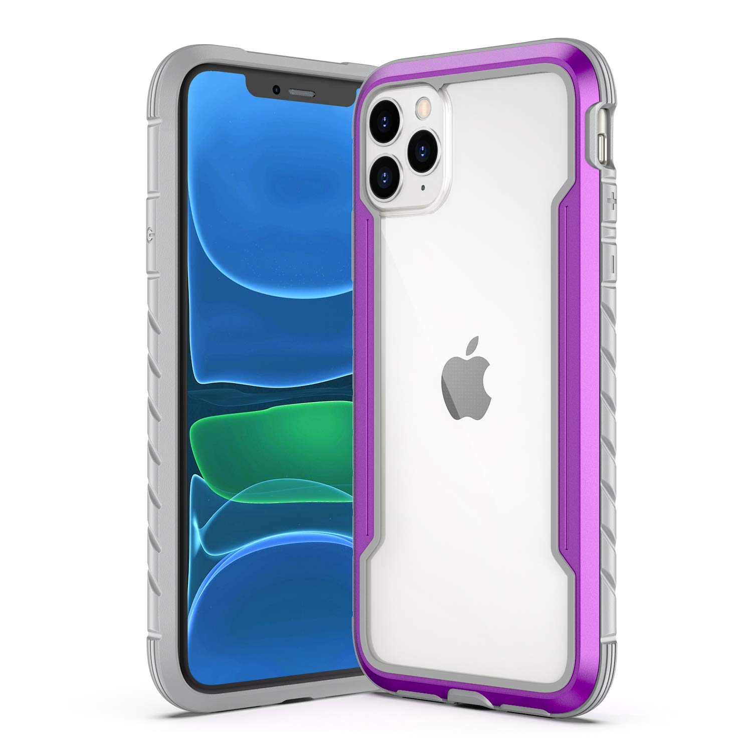 Saikee Clear Shockproof TPU Case for iPhone 11 Pro Max | Edge Protection & Scratch Resistant Cover | Compatible with Apple iPhone 11 Pro Max (Purple) | Perfect for Daily Use, Travel & Outdoor Activities