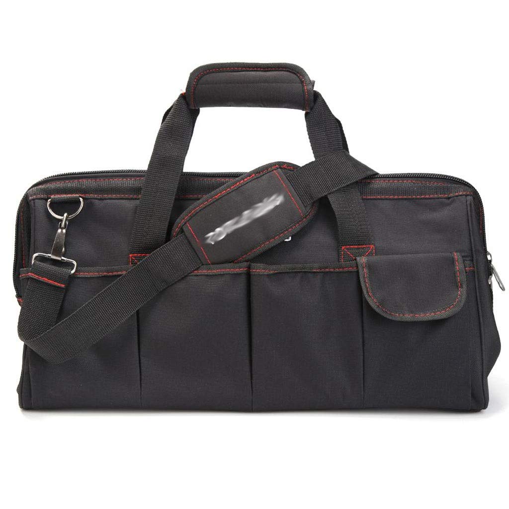 Heavy Duty Waterproof Oxford Tool Bag - Multi-Function Electrician Storage Organizer with Shoulder Strap for Screwdrivers, Wrenches & Repair Tools (X-Large) - Ideal for Electricians, Plumbers & DIY Home Improvement Projects