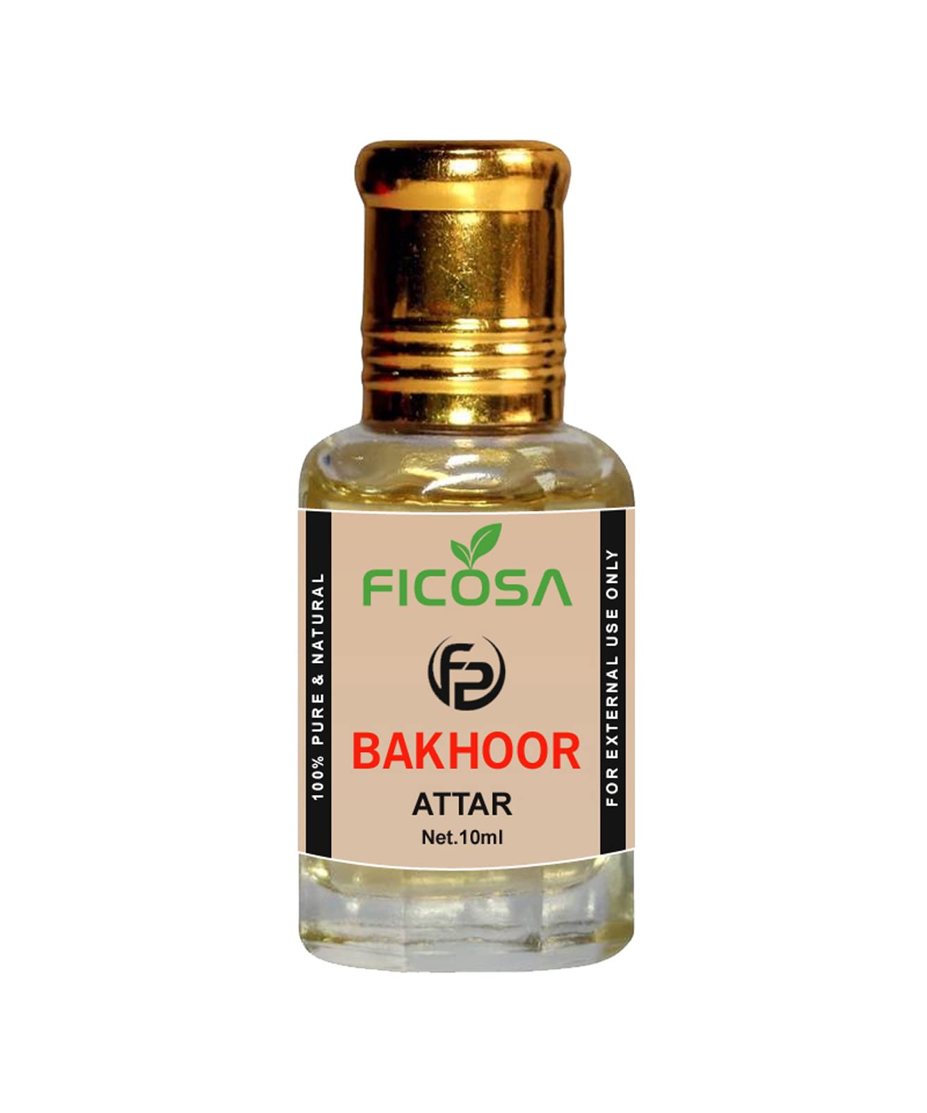 Premium Ficosa Bakhoor Attar for Men & Women - 100% Natural Indian Perfume Oil, Alcohol-Free Floral Scent (10ml) | Long-Lasting Fragrance for Weddings, Meditation & Aromatherapy
