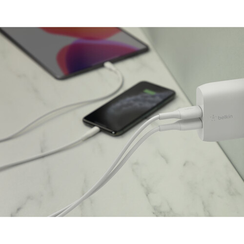 Belkin 24W Wall Adapter - Fast Charging USB-C Power Plug for iPhone, Samsung, Google Pixel | Perfect for Home, Office & Travel Charging