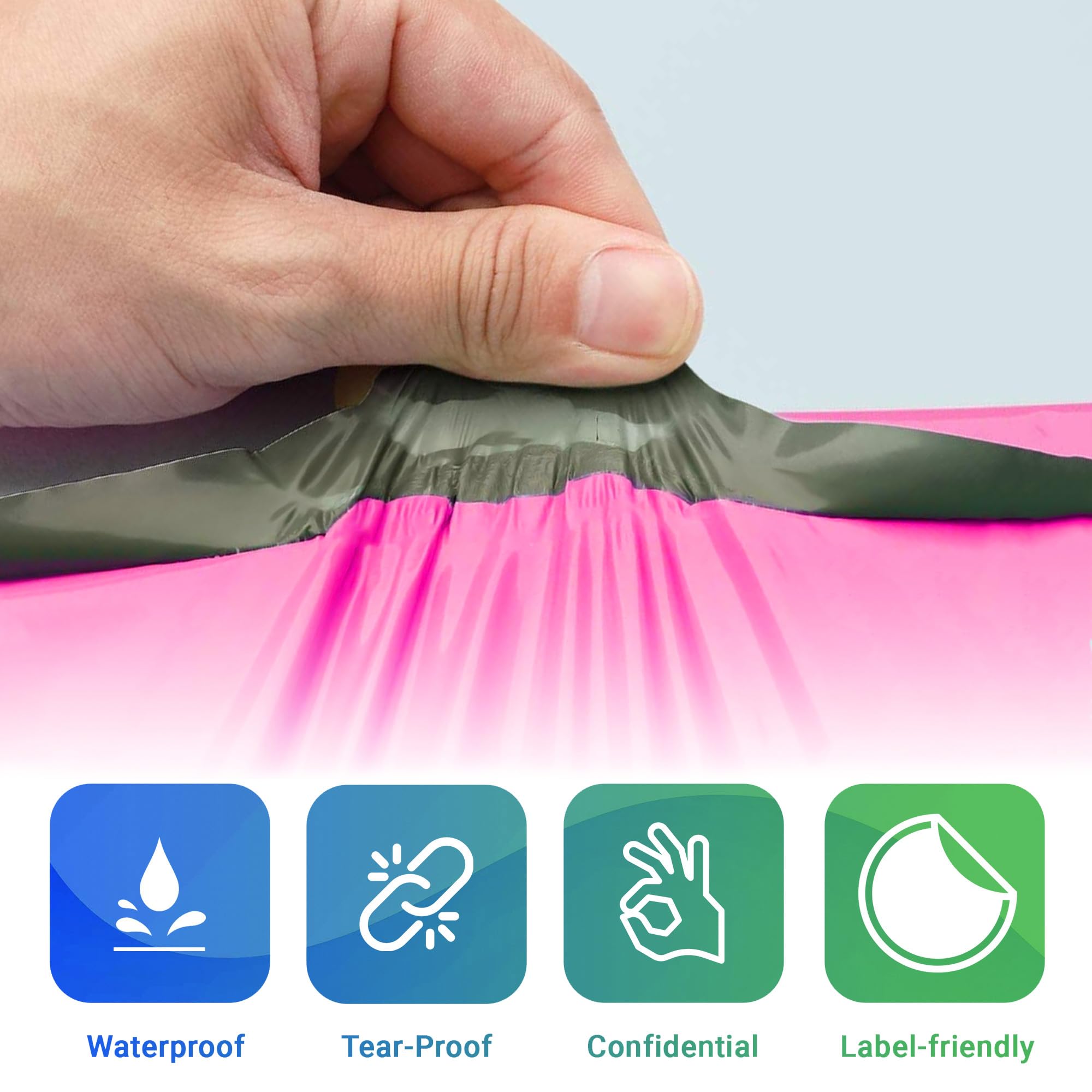 Hot Pink Poly Mailers 12x15.5 Inches - 1000 Pack Self-Sealing Waterproof Shipping Bags for Clothing | Durable Stretchable Poly Envelopes | Perfect for Ecommerce, Online Stores & Retail Packaging