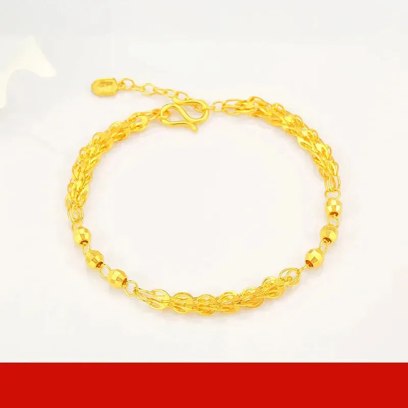 24K Pure Gold Bracelet 999 Solid Real Gold Bangle - Elegant Butterfly Design, Trendy Classic Jewelry for Women | Perfect for Gifts, Parties, and Special Occasions