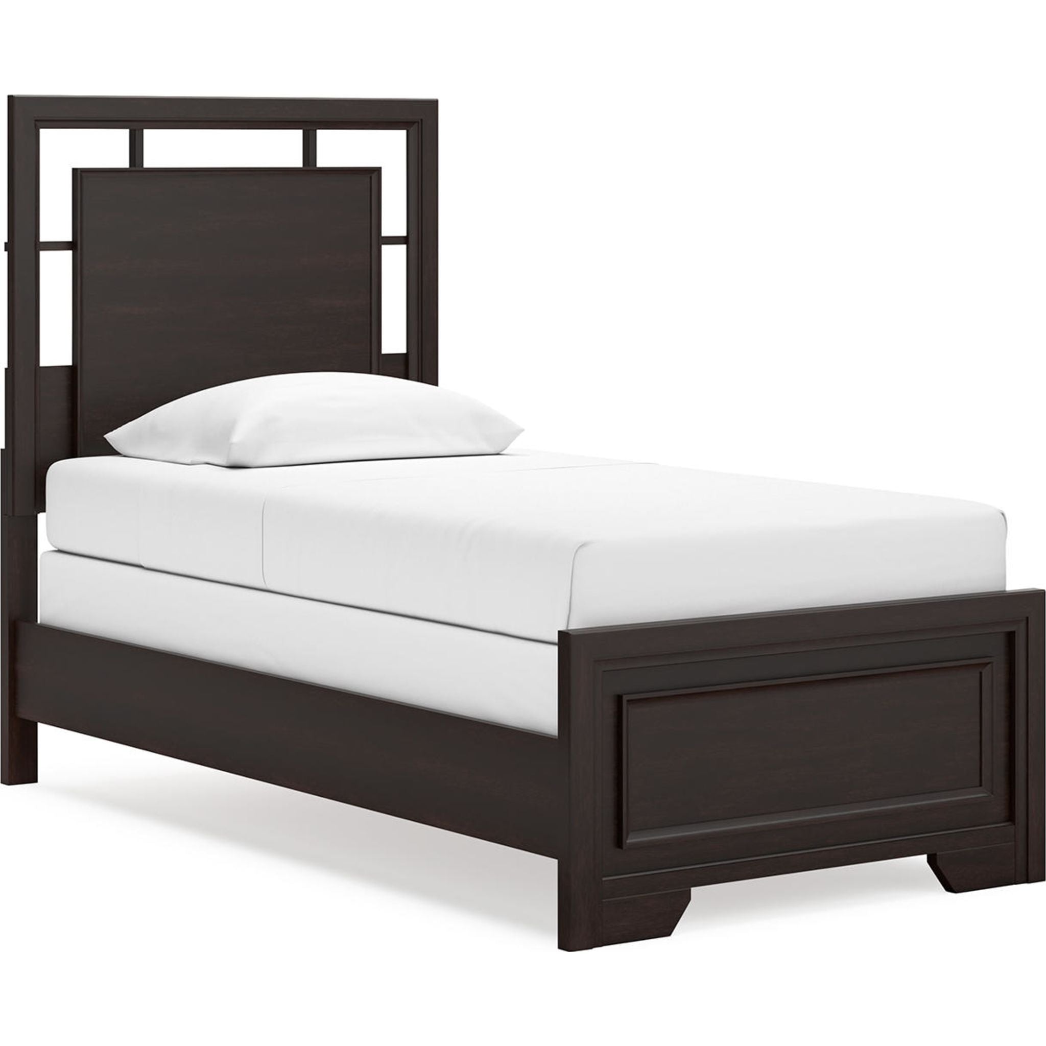 Stylish Covetown Panel Bed Frame - Queen Size, Modern Wooden Platform Bed with Headboard & Footboard - Perfect for Bedroom, Guest Room & Dorm Decor