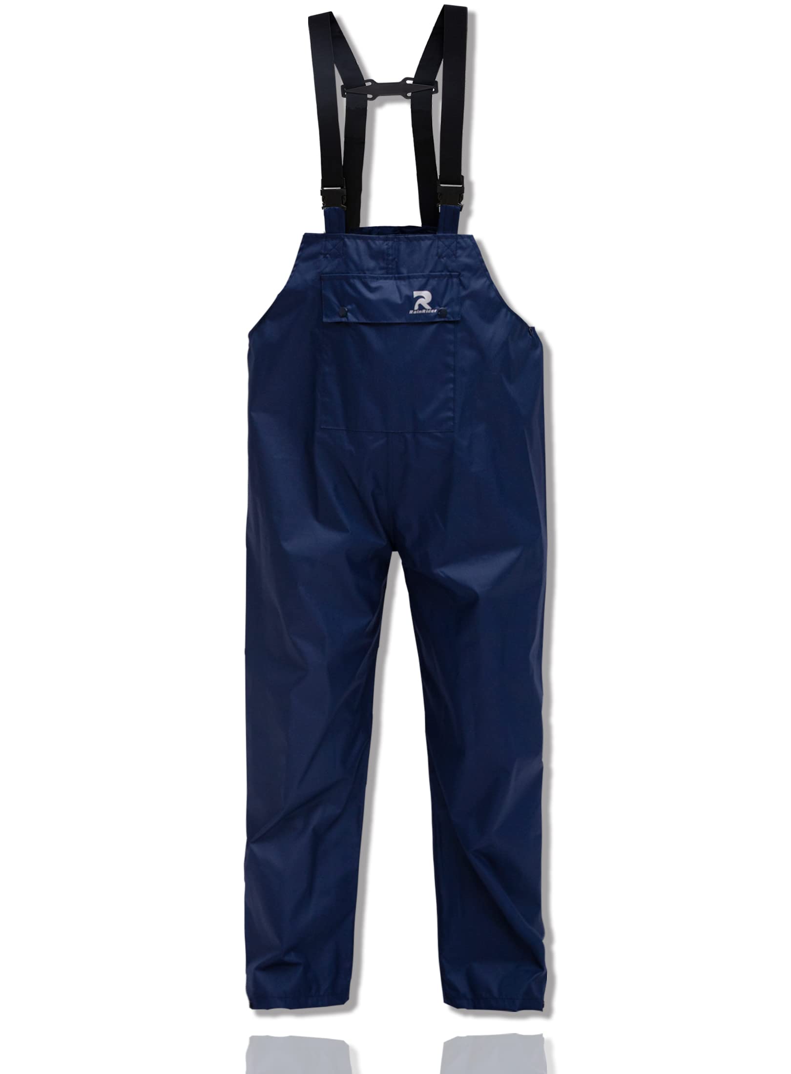 **RainRider Waterproof Rain Bib Pants for Men & Women – 150D Oxford Rip-Stop Heavy Duty Work Overalls – Ideal for Construction, Fishing, Hiking & Outdoor Activities**