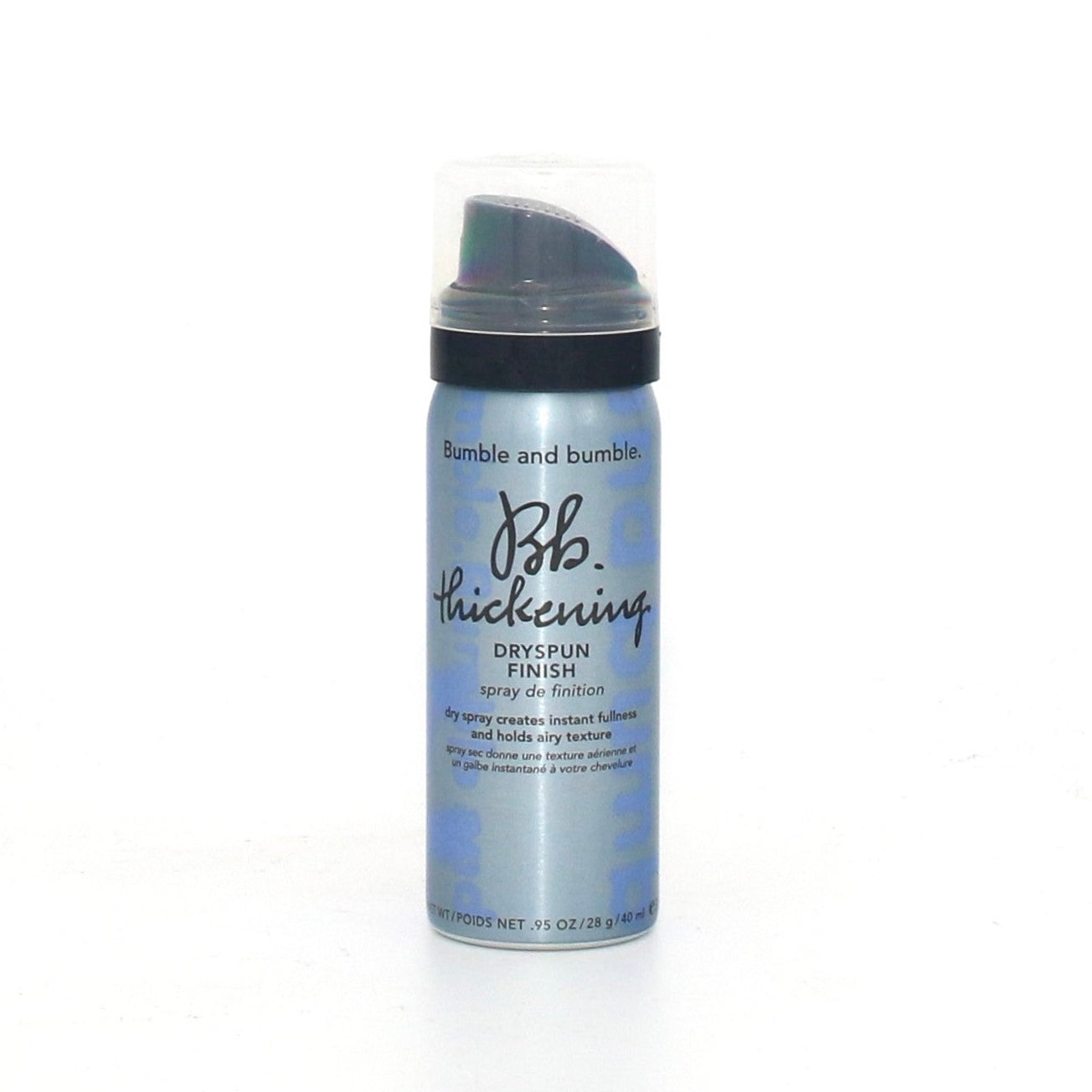 Bumble and Bumble Thickening Dryspun Finish Hair Spray 0.95 oz - Volumizing & Texturizing for Fine or Thin Hair - Perfect for Everyday Styling & Updos