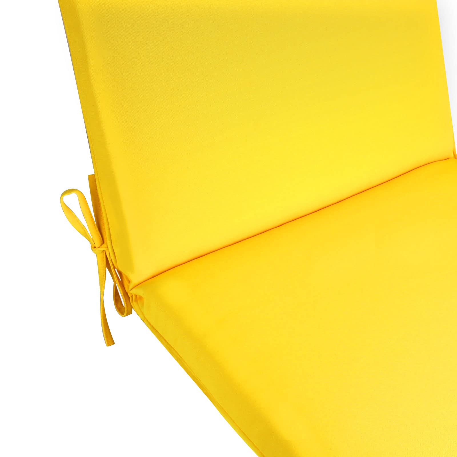 Premium Outdoor/Indoor Adirondack Chair Cushions - High Back Patio Furniture Replacement Cushion Set of 2 (Sunny Yellow) - Waterproof & UV Resistant for Deck, Garden, Poolside Relaxation
