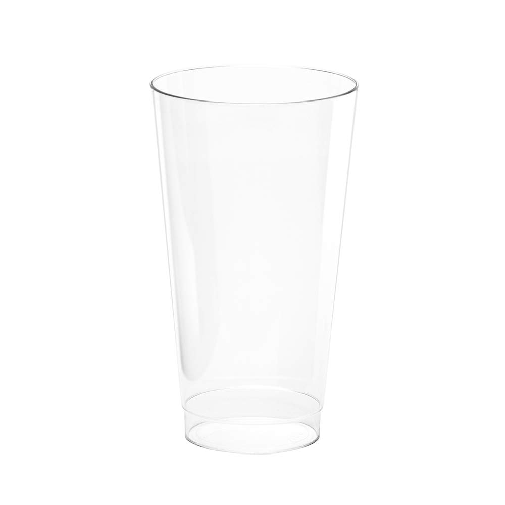 Comet 16 oz Clear Plastic Smooth Wall Drinking Cups - 500 Count Bulk Pack - Durable & BPA-Free for Parties, Events, and Daily Use