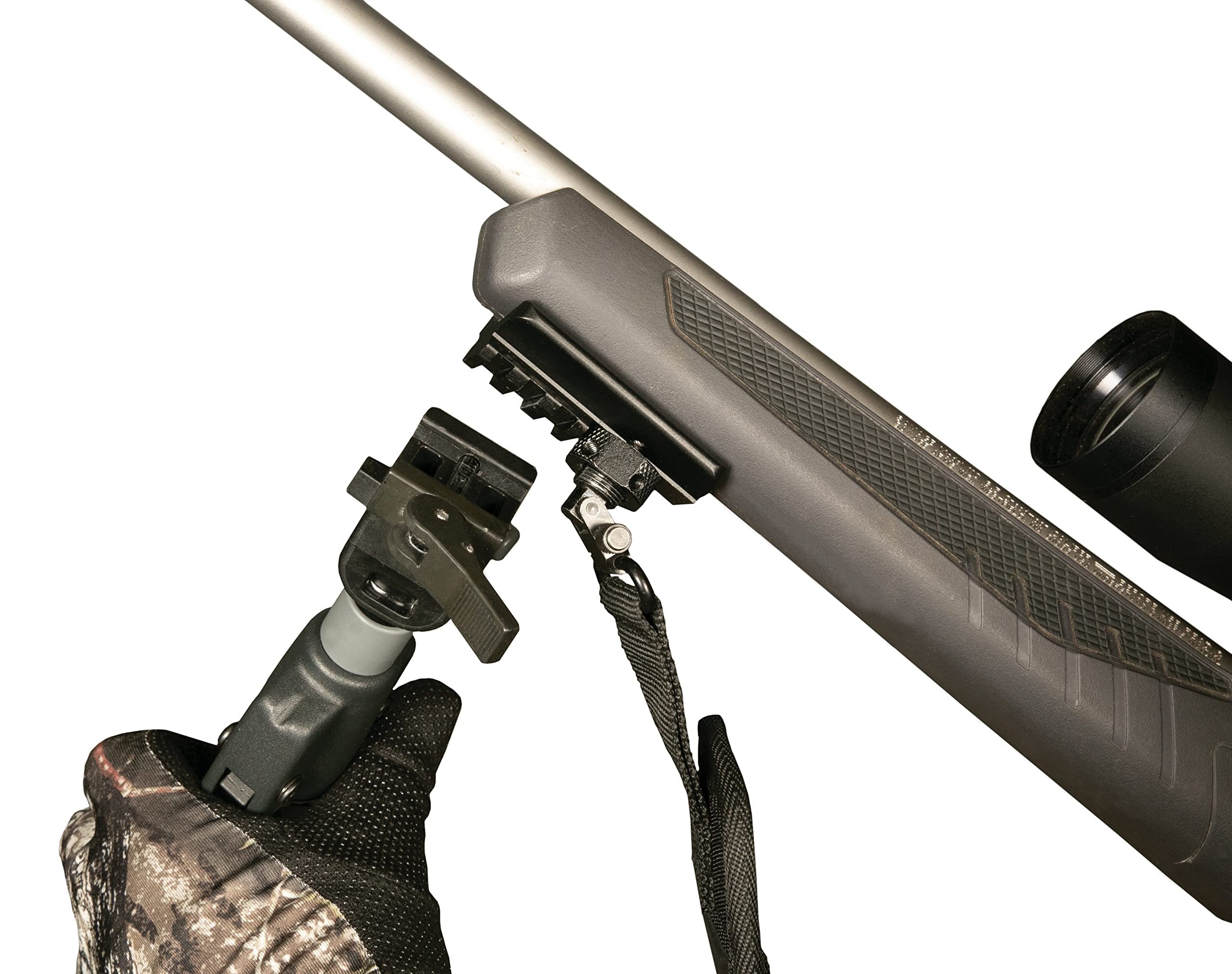 Primos Trigger Stick Gun Mounted Bipod - Quick Detachable Ultra Light Shooting Bipod for Hunting, Shooting & Outdoor Adventures