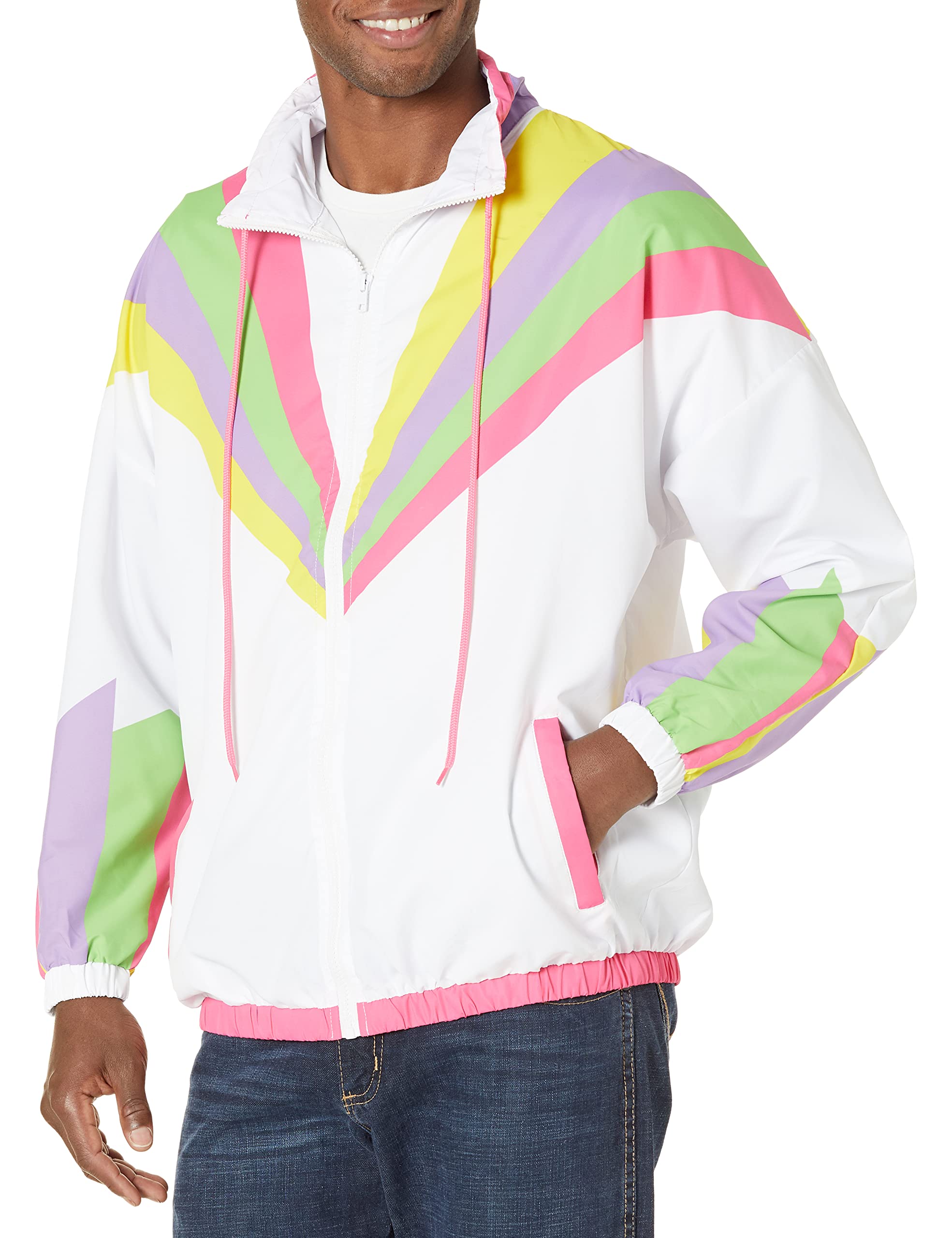 Vintage 80s & 90s Retro Windbreaker Jacket - Funny Guy Mugs Collection | Casual Streetwear, Costume Party & Throwback Fashion Outfit