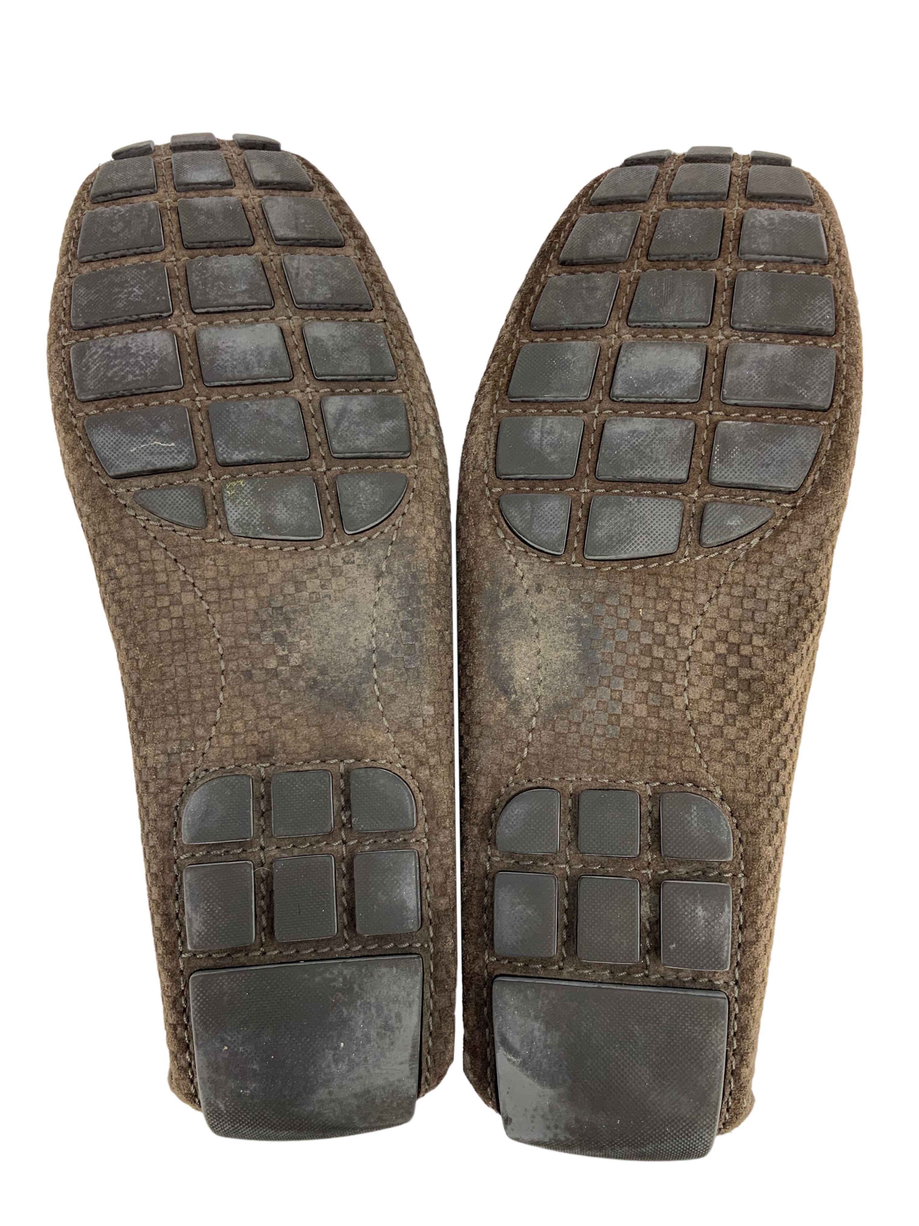 Louis Vuitton Monte Carlo Suede Men's Driving Loafers Size 8 - Premium Luxury Casual Shoes for Men, Comfortable Slip-On Loafers for Driving, Office & Weekend Outings