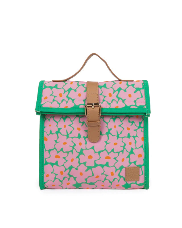 The Somewhere Co Blossom Lunch Satchel - Stylish Insulated Tote Bag for Work, Picnics & Daily Commute | Perfect for Office Lunch, Beach Outings & Shopping