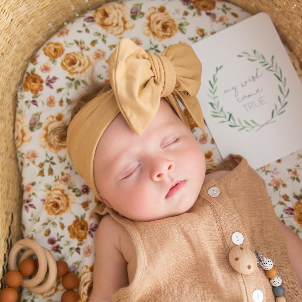 Elegant Oversized Bow Headband for Women - Honey Color - Perfect for Weddings, Parties & Everyday Fashion Accessories